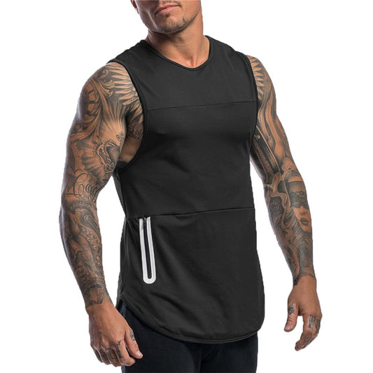 sanyamk 2022 NEW Summer bodybuilding Fitness Tank Tops Workout quick-drying Sleeveless shirt men pure color Sports undershirt men Vest