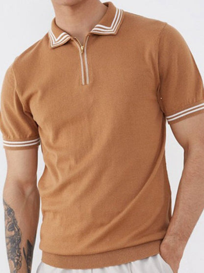 sanyamk trendy mens fashion mens summer outfits dope outfits mens street style mens spring fashion aesthetic outfits menSpring Contrast Striped Business Polo Shirts For Men Casual Turn-down Collar Man Top Tee Summer Short Sleeve Button T-shirt