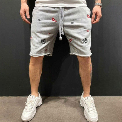 Bonsir New men's summer shorts Trendy High Street Fashion Embroidered Casual Shorts homme jogger sports shorts Male basketball