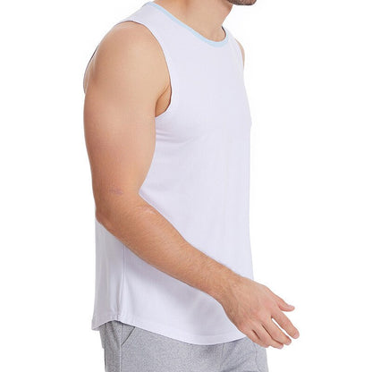 sanyamk 2022 NEW Summer Gym Tank Tops Men Fitness Vest Bodybuilding sleeveless shirt Male quick-drying Sports Undershirt Running Vest