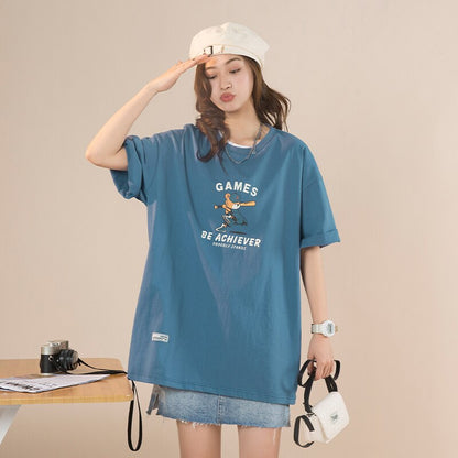 Bonsir Hip Hop Streetwear Harajuku T Shirt Girl Japanese Kanji Print Tshirt Men Summer Short Sleeve T-Shirt Cotton Loose Tops Tees