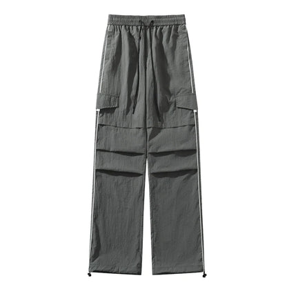 sanyamk Mens Joggers Spring Casual Loose Staight Sweatpants Elastic Waist Waterproof Trousers Hip Hop Casual Unisex Pants