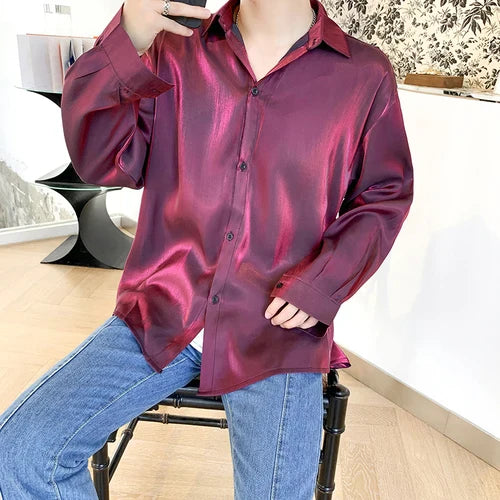 Bonsir Brand Fashions Casual Long Sleeve Men Shirt Social Streetwear Clothes Casual Plaid Casual Formal Social Classic B3