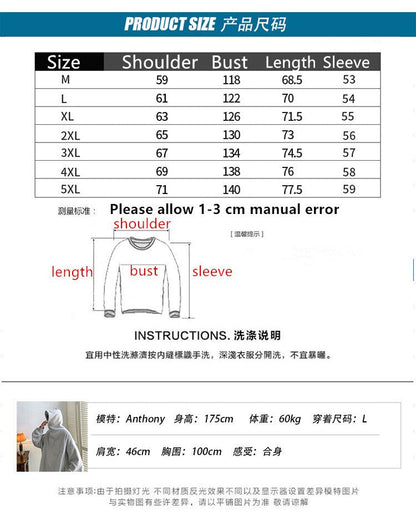 Bonsir Autumn Winter New Single-breasted Hooded Hoodies Men Thick 350g Fabric Solid Basic Sweatshirts High Quality Texture Pullovers