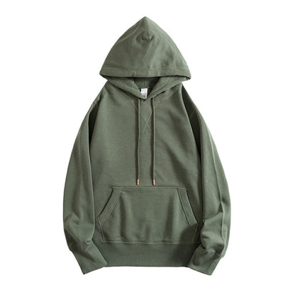 Bonsir Moss Green Casual Hoodies Sweatshirts Fashion Solid Color Hip Hop Streetwear Hoody Clothing Hoodies for Men And Women