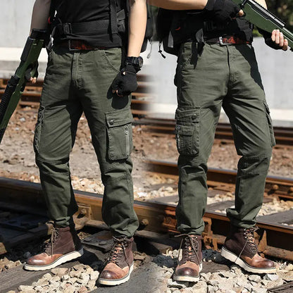 Bonsir Autumn Tactical Pants Men Casual Cargo Pants Army Military Style Long Straight Trousers Male Working Pants New Pant R78