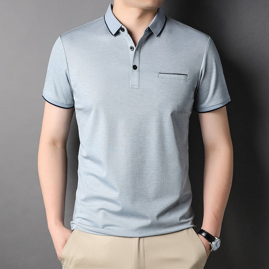 sanyamk Top Grade 2022 New Brand Designer Polo Shirt Men Summer No Logo Plain Regular Short Sleeve Casual Tops Fashions Clothes Men