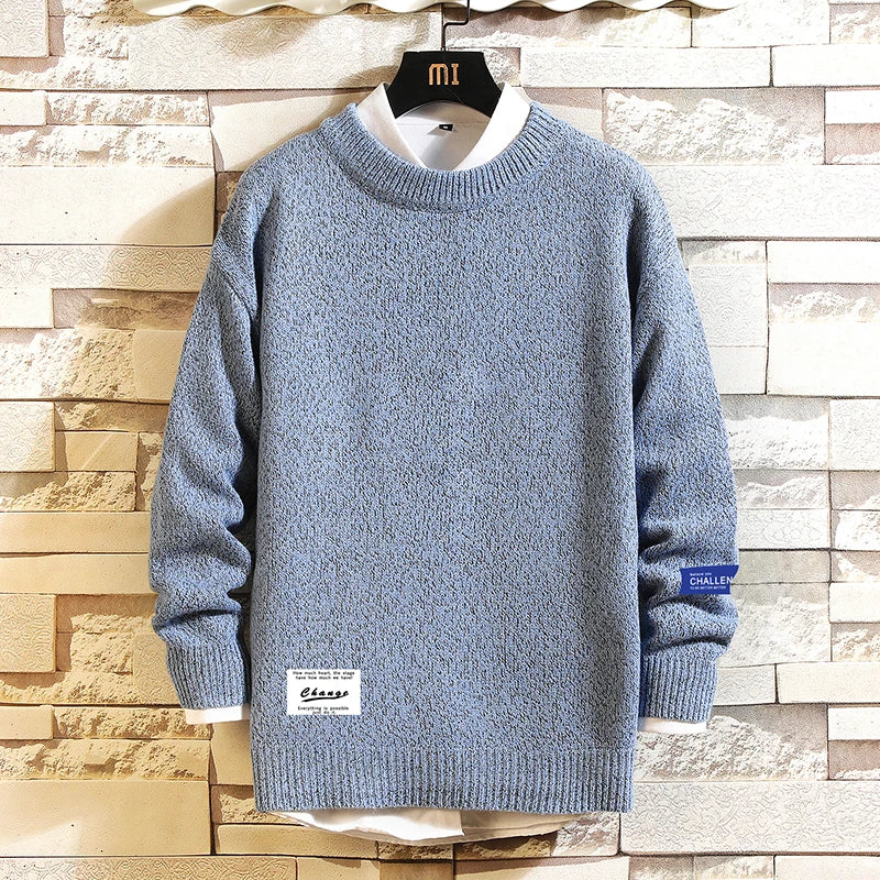 Bonsir Men Sweaters Autumn Winter Casual Long Sleeve Shirts Men Clothing Knitted Sweaters Men Jumpers