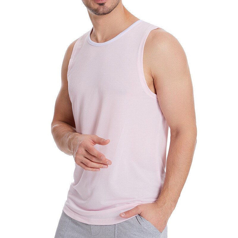 sanyamk 2022 NEW Summer Gym Tank Tops Men Fitness Vest Bodybuilding sleeveless shirt Male quick-drying Sports Undershirt Running Vest