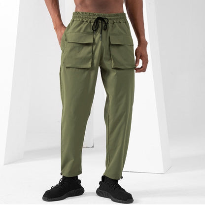 Bonsir Vintage Cargo Pants for Men Black Green Khaki Workwear Trousers Male Straight Streetwear Loose Casual Fashion Spring