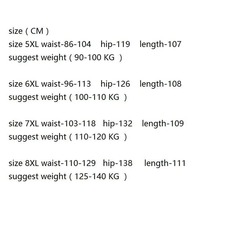 Bonsir Plus Size 8XL 140KG summer spring Men cargo pants thick high street safari style pockets Skateboard outdoor straight