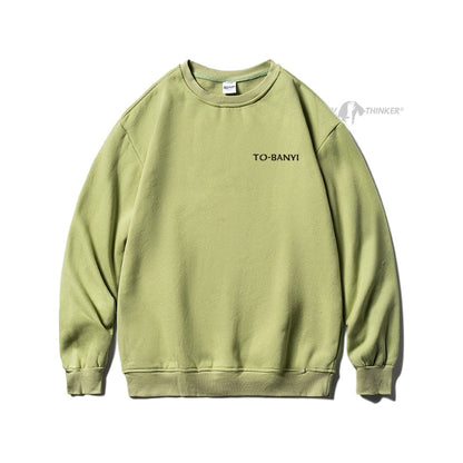 Bonsir Harajuku Men Casual Sweatshirts Oversized Autumn Winter Male O Neck Hoodies Korean Fashion Unisex Sport Pullovers