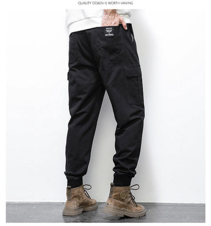 Bonsir Cargo Pants Men Outdoor New Overalls Street Rock Elastic Military Camouflage Trousers Casual Multi Pocket Pants Male Work Jogger