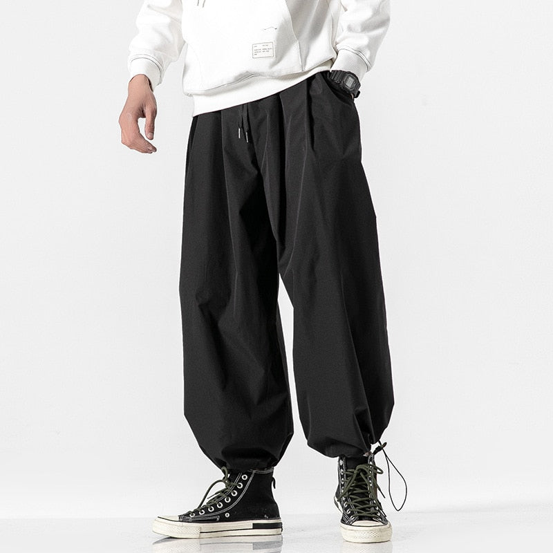 Bonsir Gray, Black, Autumn And Winter New Nine Points Pants Men's New Casual Sweatpants Loose Pants