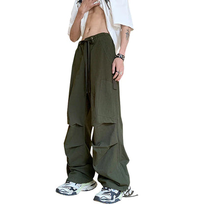 Bonsir New Harajuku Wide leg Men Pants Sweatpants Oversize Cargo Streetwear Baggy Trousers