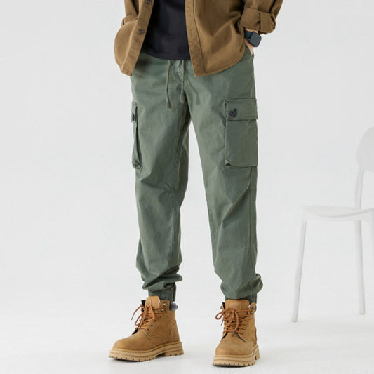 Bonsir Vintage Classic Cargo Pants for Men Black Khaki Green Brown Trousers Male Casual Japanese Streetwear Summer Large Size