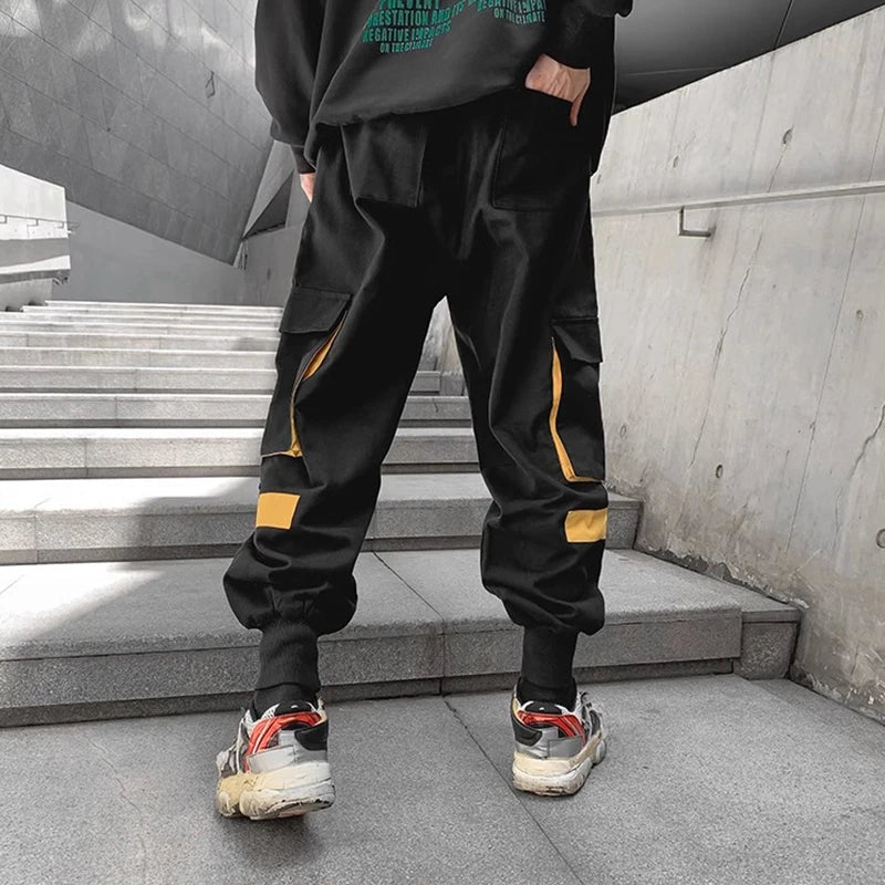 sanyamk Techwear Cargo Pants Men Harajuku Cargo Trousers Male Hip Hop  Loose Casual Streetwear Japanese Men Clothing Patchwork