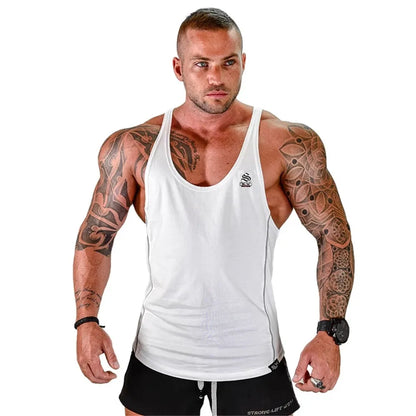 sanyamk Mens Bodybuilding Tank top Gyms Fitness sleeveless shirt 2024 New Male Cotton clothing Fashion Singlet vest Undershirt