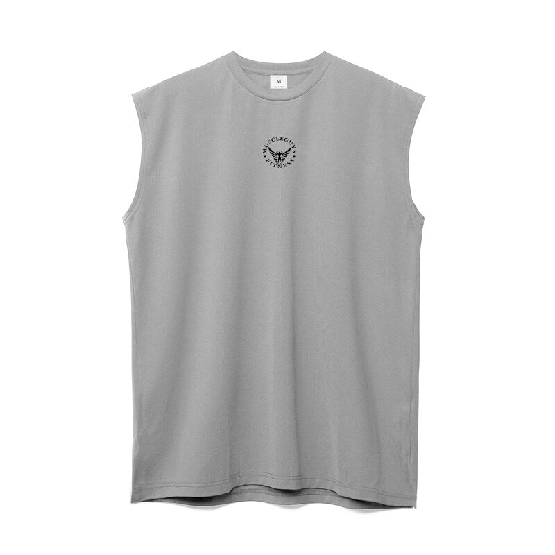 sanyamk Summer Mesh Quick Dry Gym Tank Top Men Bodybuilding Singlets Sports Sleeveless Shirt Fitness Clothing Sportswear Muscle Vest