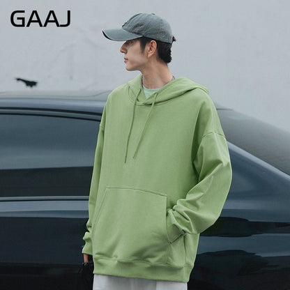 sanyamk Cotton Hoodies Sweatshirt Men,Spring Autumn Fashion Loose Hoodie,Korean Brand Plain Hood Clothing,Y2K Woman Oversized Streetwear