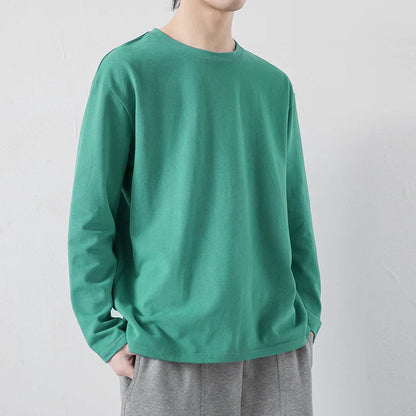 sanyamk  -   Spring Summer Men Basic Solid Color T-Shirts Mens  Slim Fit Soft Tops Tees Male Oversized Plain TShirts M-5XL