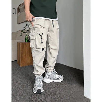 sanyamk Men's Cargo Pants Casual Multi-pocket Jogging Pants Hip Hop Running Long Trousers Male Autumn Streetwear Y2k Joggers Pants