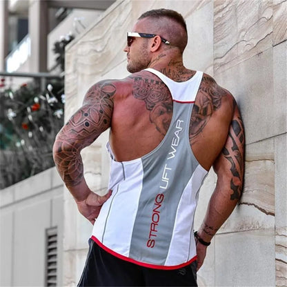 sanyamk Mens Bodybuilding Tank top Gyms Fitness sleeveless shirt 2024 New Male Cotton clothing Fashion Singlet vest Undershirt