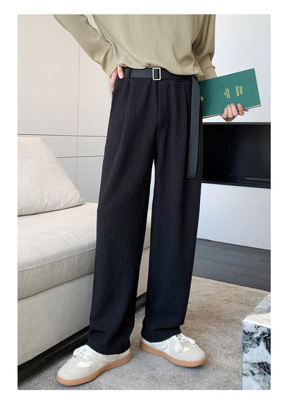 sanyamk Summer Men's Fashion Loose Casual Pants Hip Hop Style Stripe Joggers Sweatpants Homme Grey/white/black Color Trousers S-XL