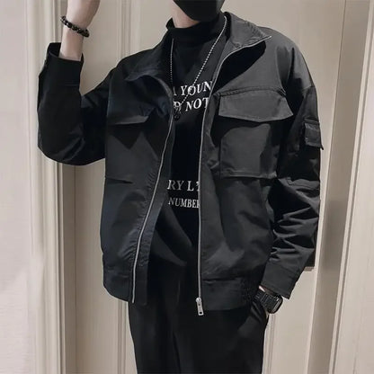 sanyamk Male Coats New In Spring Autumn Men's Jackets Lapel Cheap Sale Luxury Designer Harajuku Original Brands Clothing Fashion 2024