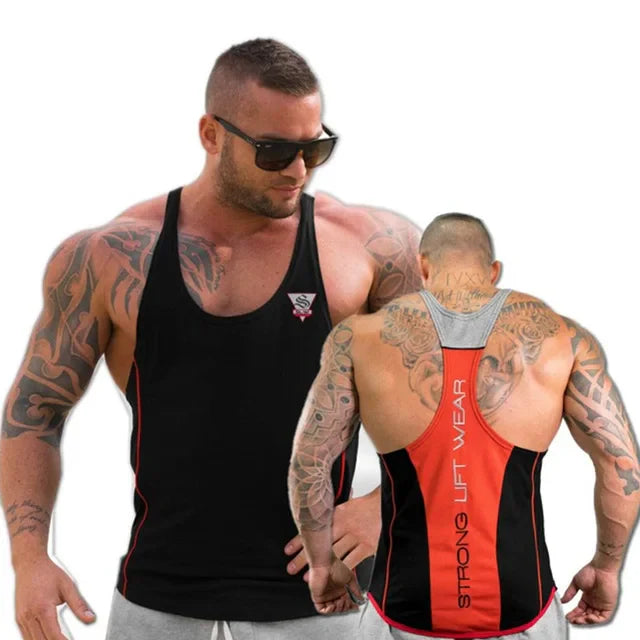 sanyamk Mens Bodybuilding Tank top Gyms Fitness sleeveless shirt 2024 New Male Cotton clothing Fashion Singlet vest Undershirt