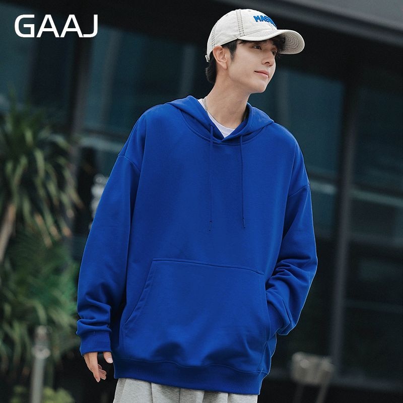 sanyamk Cotton Hoodies Sweatshirt Men,Spring Autumn Fashion Loose Hoodie,Korean Brand Plain Hood Clothing,Y2K Woman Oversized Streetwear