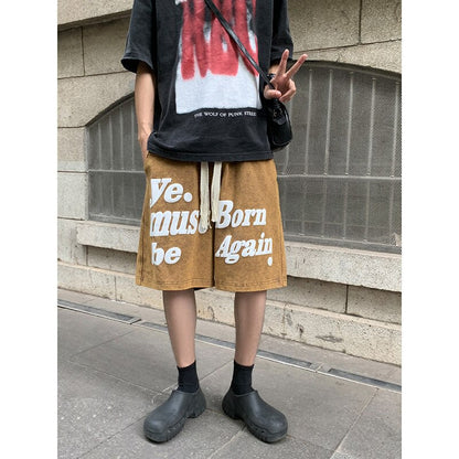 sanyamk Oversized Summer Men's Sports Printed Shorts 2023 Casual Breathable Shorts High Quality Loose Hip Hop Jogger Shorts 5XL