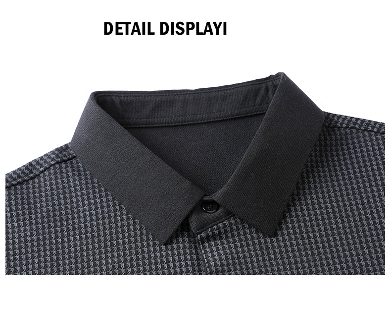 sanyamk New Brand Luxury Polo Shirt Spring Autumn Long Sleeve Chemise Homme Fashion Print Slim Fit Tops Tee Casual Men Clothing T1248