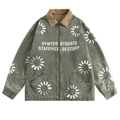 sanyamk Autumn Washed Denim Jacket Men Oversize Baggy Coat Fashion Korean Streetwear Cowboy Outerwear Jean Clothing Tops Male Plus Size