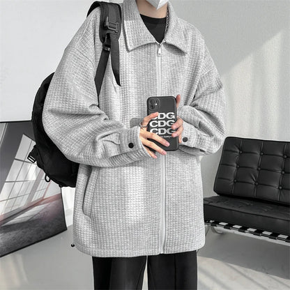 sanyamk  -   Harajuku Y2k Zip Up Hoodies 2024 Korean Fashions Graphic Sweatshirts Casual 2000s Clothes Oversized Hoodies 5XL