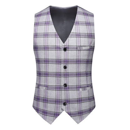 sanyamk Men's Business Banquet Suit 3 Piece Set Fashionable Men Wedding Ball Groom Dress Balzers and Pants with Vests Large Size 6XL