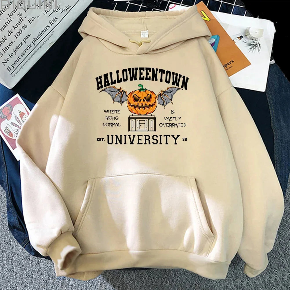 sanyamk Halloween Town Pumpkin Party Hoodies Male Loose Casual Pullovers Comfortable Fashion Autumn Winter Sweatshirts Fleece Men Hoodie