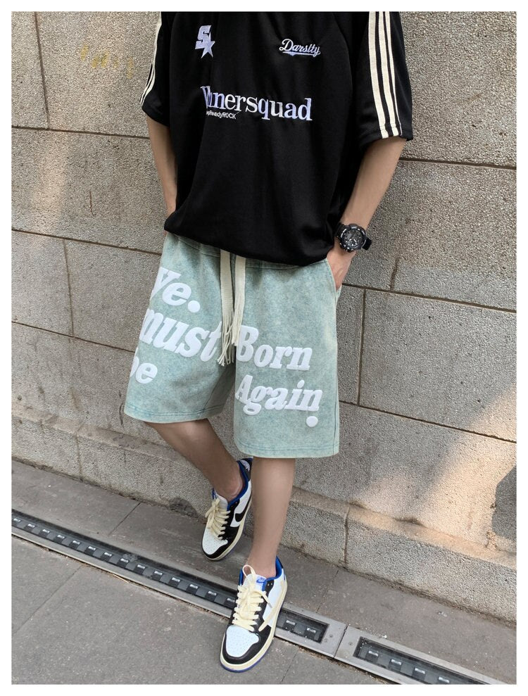 sanyamk Oversized Summer Men's Sports Printed Shorts 2023 Casual Breathable Shorts High Quality Loose Hip Hop Jogger Shorts 5XL