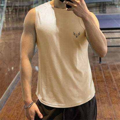 sanyamk 2022 NEW Men Sleeveless Sports Vest Summer Breathable quick-drying Gyms shir Male Bodybuilding Undershirt mesh Fitness Tank Tops