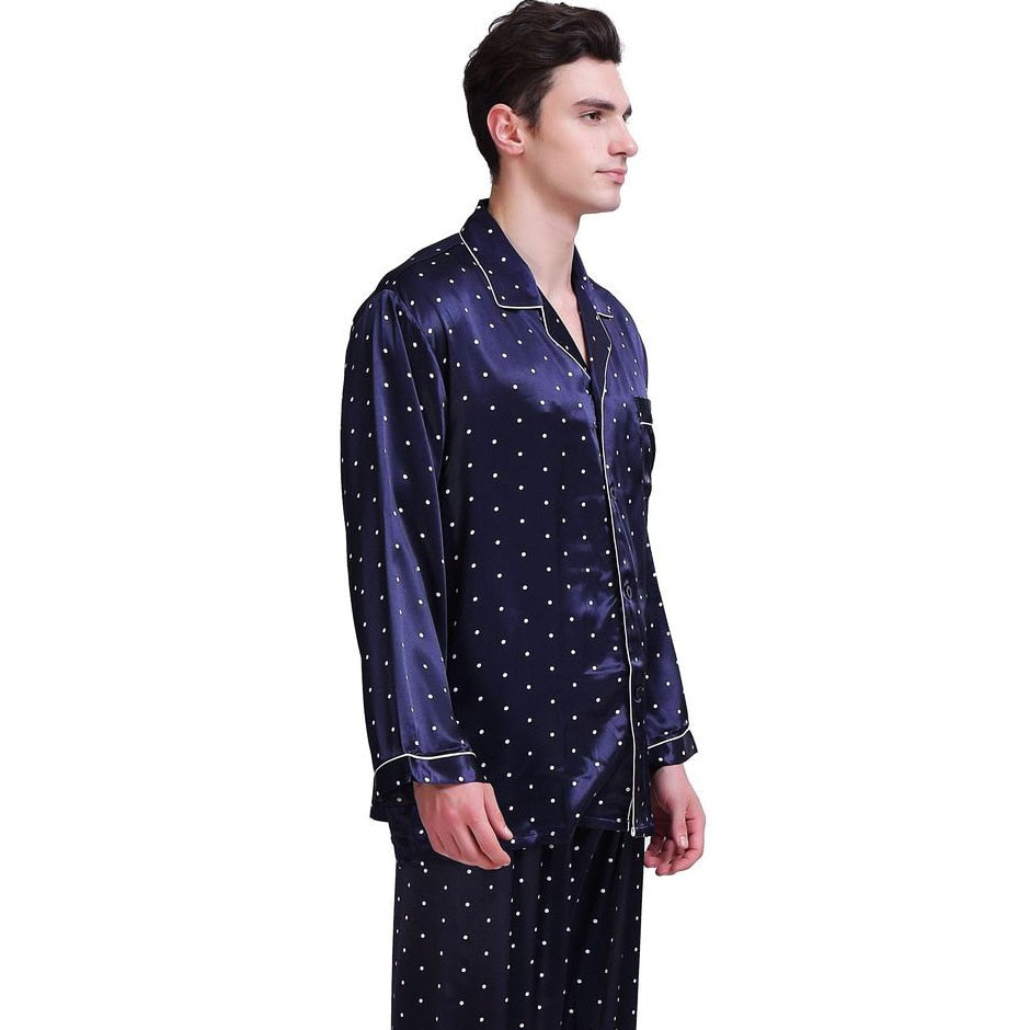 sanyamk Mens Silk Satin Pajamas Set   Pyjamas  Set   PJS  Sleepwear Set   Loungewear U.S,S,M,L,XL,XXL,3XL , 4XL