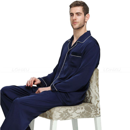 sanyamk Mens Silk Satin Pajamas  Pyjamas  Set  Sleepwear Set  Loungewear  U.S. S,M,L,XL,XXL,XXXL,4XL__Fits All  Seasons