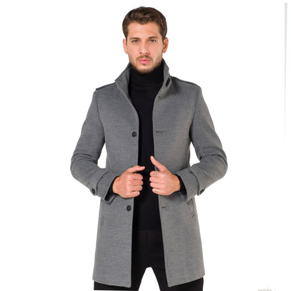 sanyamk AtakGiyim 2021 Men Slim fit judge collar classic model Suitable for suits and sportswear Dirt repellent