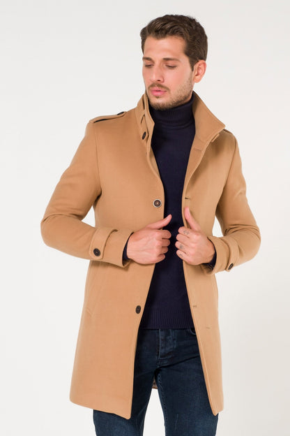sanyamk AtakGiyim 2021 Men Slim fit judge collar classic model Suitable for suits and sportswear Dirt repellent