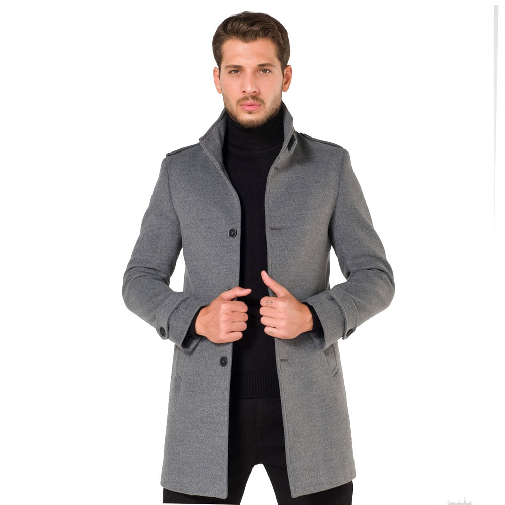 sanyamk AtakGiyim 2021 Men Slim fit judge collar classic model Suitable for suits and sportswear Dirt repellent