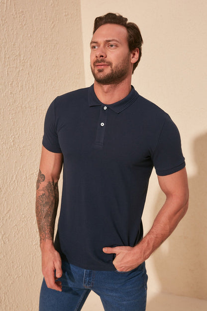 sanyamk Male Colar Jacquard Polo Collar T-Shirt TMNSS20PO0009 Men 'S Clothing Fashion 2021 Summer Spring Male Top T-shirt футболка