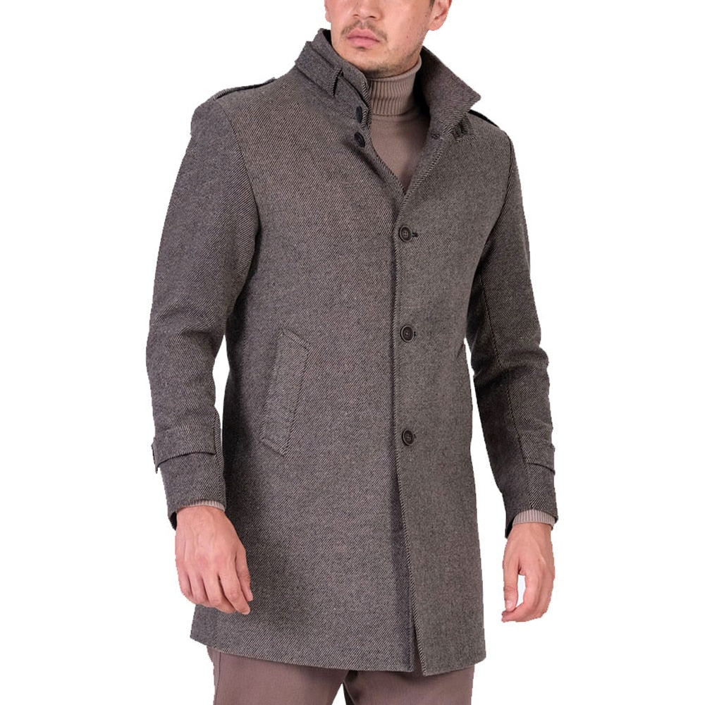 sanyamk AtakGiyim 2021 Men Slim fit judge collar classic model Suitable for suits and sportswear Dirt repellent