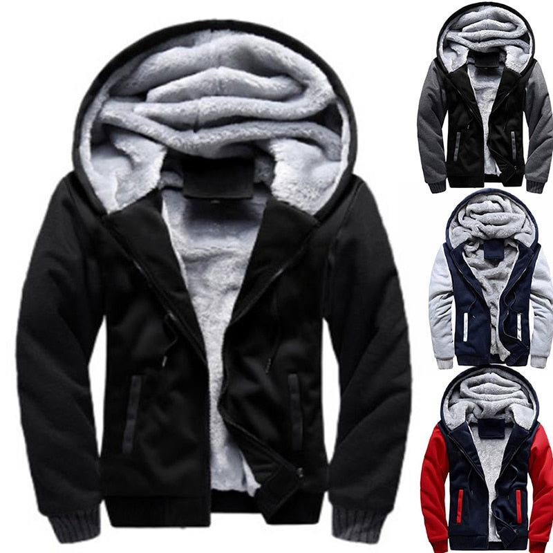 sanyamk NEW Men Hoodies  Autumn Fashion Tracksuit Sweatshirt Men&#39;s Winter Collar Cap Long Sleeves zipper Hoody Sports Sweatshirts M-5XL