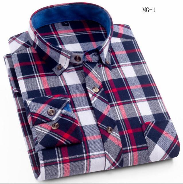 sanyamk 2022 Spring Autumn Plaid Shirt Men Cotton New Male Casual Long Sleeve Shirt  High Quality  Man Clothes