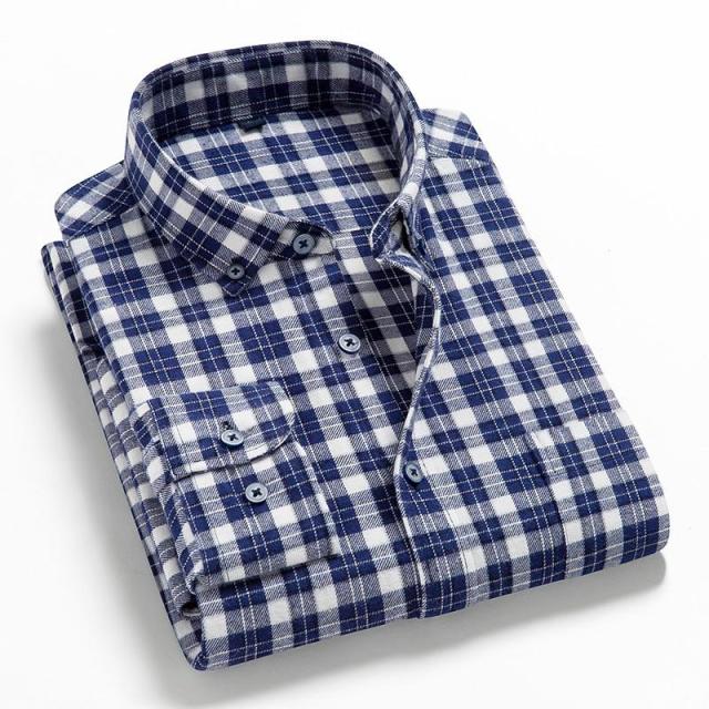 sanyamk 2022 Spring Autumn Plaid Shirt Men Cotton New Male Casual Long Sleeve Shirt  High Quality  Man Clothes