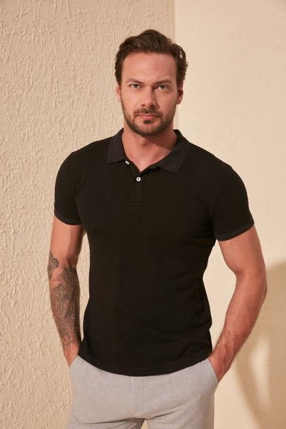 sanyamk Male Colar Jacquard Polo Collar T-Shirt TMNSS20PO0009 Men &#39;S Clothing Fashion 2021 Summer Spring Male Top T-shirt футболка